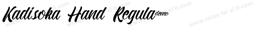 Kadisoka Hand Regula字体转换